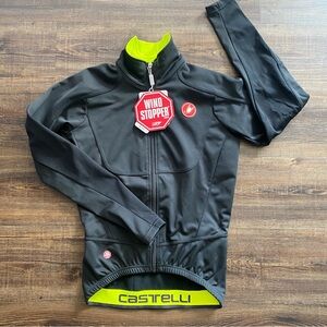 Castelli Passo Giau Wind Stopper cycling Jacket Mens Small NWT never worn